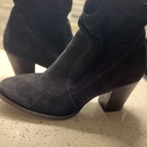 Paul Green Black Suede Booties US Size 9.5